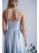 Hanna -  maxi šaty s výstrihom do V, vo filigránovej farbe