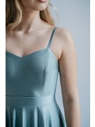 Dália – maxi šaty so zaväzovaním na chrbte, vo foresty zelenej farbe