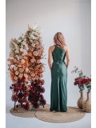 Eliza - špeciálne maxi šaty s úzkou sukňou, vo farbe goblin