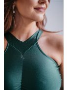 Eliza - špeciálne maxi šaty s úzkou sukňou, vo farbe goblin