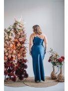 Helén - maxi šaty s asymetrickým topom, vo farbe isola 