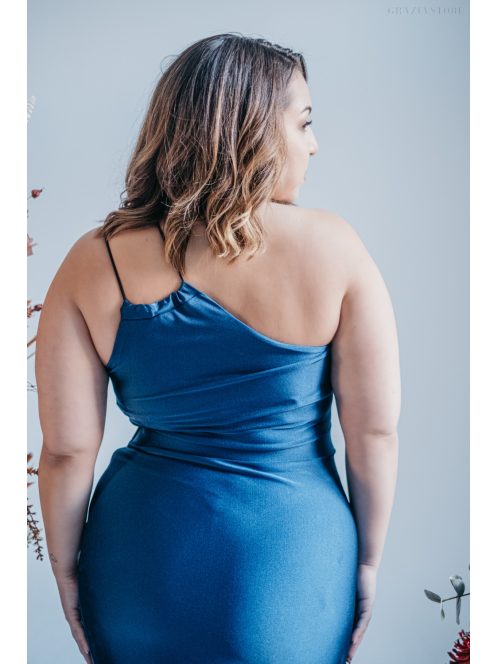 Helén - maxi šaty s asymetrickým topom, vo farbe isola 