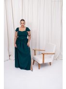 Rebeka - tmavozelený mušelínový crop top