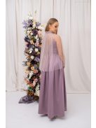 Pandóra - tylový plášť so štrasovými kamienkami, v staroružovej farbe