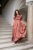 Andrea - saténové maxi šaty s pufovanými rukávmi a špeciálnym vykrojeným chrbtom, v tehlovej farbe
