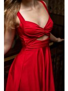 Zoe - červené mini šaty z elastického materiálu