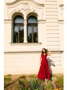 Dominika – shanghai színű elasztikus maxi ruha vastag pánttal