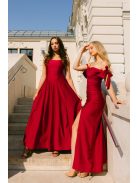 Dominika – shanghai színű elasztikus maxi ruha vastag pánttal