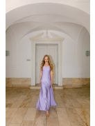 Annabella – elastické maxi šaty vo farbe poetry s dekoltom a výstrihom chrbtovej časti do V