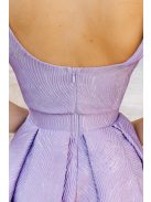 Szonja – fialové žakárové maxi šaty zo vzorovaného materiálu 